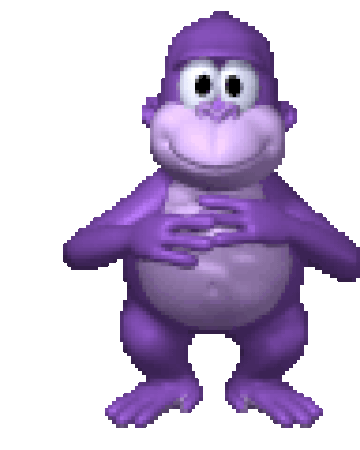 The virtual assistant Bonzi Buddy putting on sunglasses
